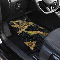 Anubis Ancient Egyptian Car Mats with Starry Mummy Wrap Pattern, Anubis Warrior Illustration, and Pyramid - Wonder Print Shop