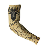 Apis Arm Sleeves Ancient Egyptian Papyrus Map, Egyptian Crown Bull Illustration - Wonder Print Shop