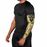 Apis Arm Sleeves Ancient Egyptian Papyrus Map, Egyptian Crown Bull Illustration - Wonder Print Shop
