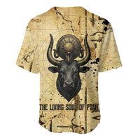 Apis Baseball Jersey Ancient Egyptian Papyrus Map, Egyptian Crown Bull Illustration - Wonder Print Shop