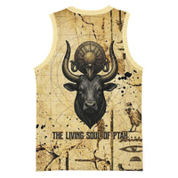 Apis Basketball Jersey Ancient Egyptian Papyrus Map, Egyptian Crown Bull Illustration - Wonder Print Shop