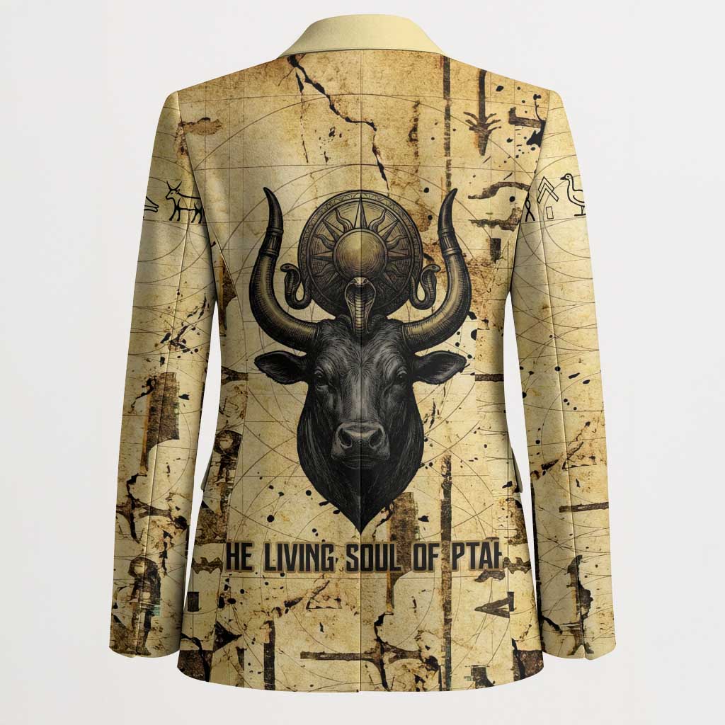 Apis Blazer Ancient Egyptian Papyrus Map, Egyptian Crown Bull Illustration - Wonder Print Shop