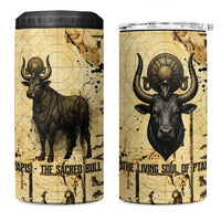 Apis 4 in 1 Can Cooler Tumbler Ancient Egyptian Papyrus Map, Egyptian Crown Bull Illustration - Wonder Print Shop