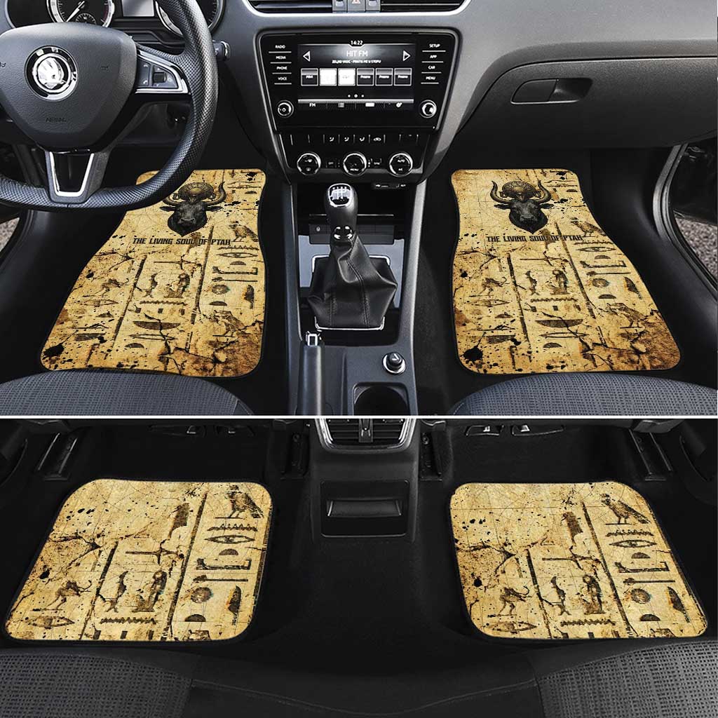 Apis Car Mats Ancient Egyptian Papyrus Map, Egyptian Crown Bull Illustration - Wonder Print Shop