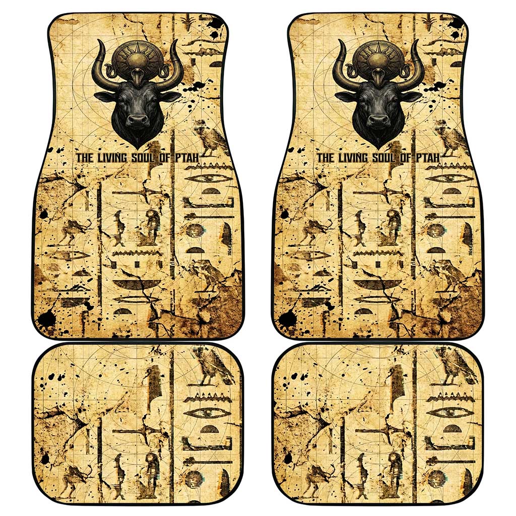 Apis Car Mats Ancient Egyptian Papyrus Map, Egyptian Crown Bull Illustration - Wonder Print Shop