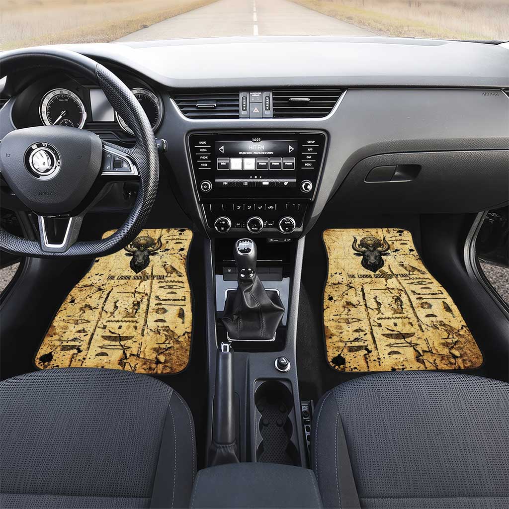 Apis Car Mats Ancient Egyptian Papyrus Map, Egyptian Crown Bull Illustration - Wonder Print Shop