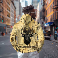 Apis Hoodie Ancient Egyptian Papyrus Map, Egyptian Crown Bull Illustration - Wonder Print Shop