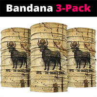 Apis Neck Gaiter Ancient Egyptian Papyrus Map, Egyptian Crown Bull Illustration - Wonder Print Shop