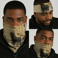Apis Neck Gaiter Ancient Egyptian Papyrus Map, Egyptian Crown Bull Illustration - Wonder Print Shop