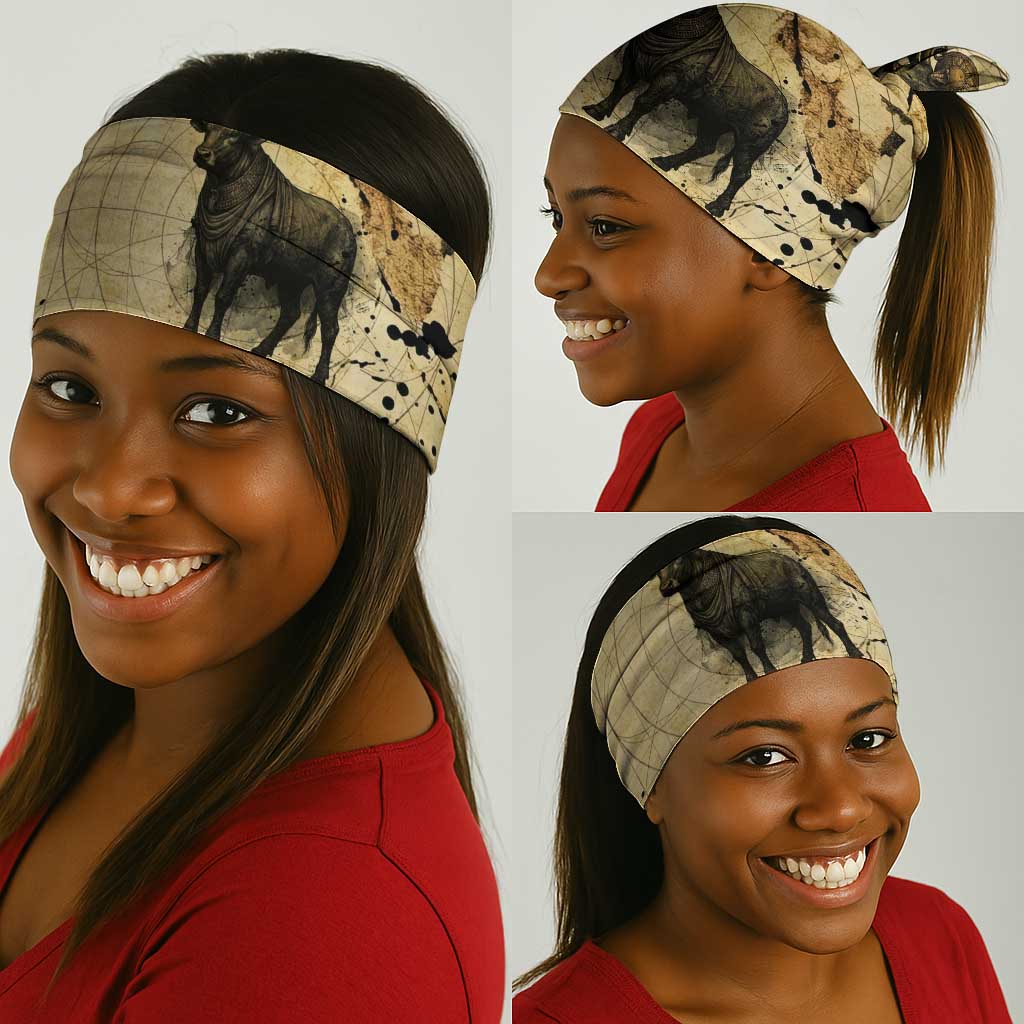 Apis Neck Gaiter Ancient Egyptian Papyrus Map, Egyptian Crown Bull Illustration - Wonder Print Shop