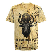 Apis Rugby Jersey Ancient Egyptian Papyrus Map, Egyptian Crown Bull Illustration - Wonder Print Shop