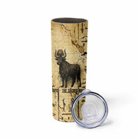 Apis Skinny Tumbler Ancient Egyptian Papyrus Map, Egyptian Crown Bull Illustration - Wonder Print Shop