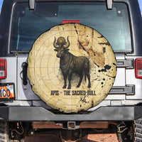Apis Spare Tire Cover Ancient Egyptian Papyrus Map, Egyptian Crown Bull Illustration - Wonder Print Shop