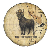 Apis Spare Tire Cover Ancient Egyptian Papyrus Map, Egyptian Crown Bull Illustration - Wonder Print Shop
