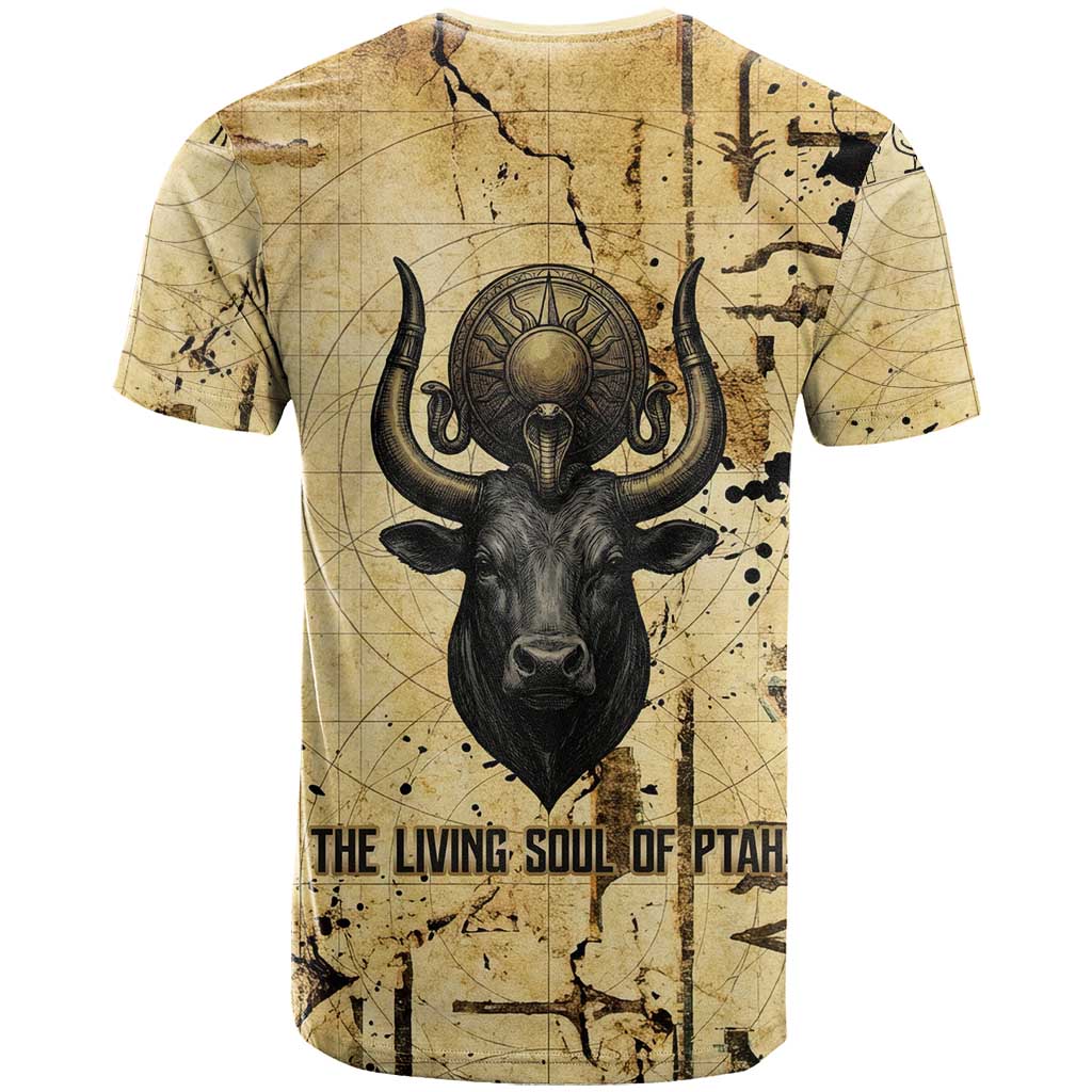 Apis T shirt Ancient Egyptian Papyrus Map, Egyptian Crown Bull Illustration - Wonder Print Shop