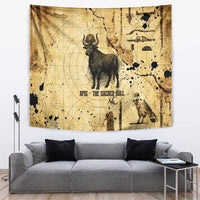 Apis Tapestry Ancient Egyptian Papyrus Map, Egyptian Crown Bull Illustration - Wonder Print Shop