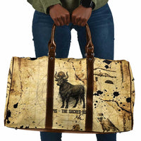 Apis Travel Bag Ancient Egyptian Papyrus Map, Egyptian Crown Bull Illustration - Wonder Print Shop