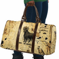 Apis Travel Bag Ancient Egyptian Papyrus Map, Egyptian Crown Bull Illustration - Wonder Print Shop