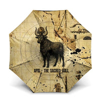Apis Umbrella Ancient Egyptian Papyrus Map, Egyptian Crown Bull Illustration - Wonder Print Shop
