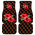 Uganda Car Mats with Hibiscus Flower Pattern and The Pearl of Africa Text