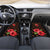 Uganda Car Mats with Hibiscus Flower Pattern and The Pearl of Africa Text