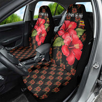 Uganda Car Seat Cover with Hibiscus Flower Pattern and The Pearl of Africa Text