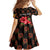 Uganda Family Matching Summer Maxi Dress and Hawaiian Shirt with Hibiscus Flower Pattern and The Pearl of Africa Text