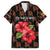 Uganda Family Matching Summer Maxi Dress and Hawaiian Shirt with Hibiscus Flower Pattern and The Pearl of Africa Text