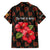 Uganda Family Matching Summer Maxi Dress and Hawaiian Shirt with Hibiscus Flower Pattern and The Pearl of Africa Text