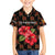Uganda Family Matching Summer Maxi Dress and Hawaiian Shirt with Hibiscus Flower Pattern and The Pearl of Africa Text