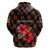 Uganda Hoodie with Hibiscus Flower Pattern and The Pearl of Africa Text
