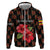 Uganda Hoodie with Hibiscus Flower Pattern and The Pearl of Africa Text
