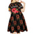 Uganda Kid Short Sleeve Dress with Hibiscus Flower Pattern and The Pearl of Africa Text