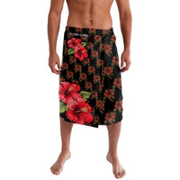 Uganda Lavalava with Hibiscus Flower Pattern and The Pearl of Africa Text