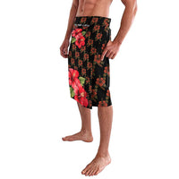 Uganda Lavalava with Hibiscus Flower Pattern and The Pearl of Africa Text