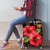 Uganda Luggage Cover with Hibiscus Flower Pattern and The Pearl of Africa Text