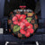 Uganda Spare Tire Cover with Hibiscus Flower Pattern and The Pearl of Africa Text