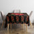 Uganda Tablecloth with Hibiscus Flower Pattern and The Pearl of Africa Text