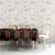 Uganda Tablecloth with Hibiscus Flower Pattern and The Pearl of Africa Text