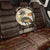 Uganda Back Car Seat Cover with Grey Crowned Crane and Tribal Pattern Spirit of Uganda Theme