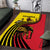 Uganda Area Rug with African Wildlife Elephant Lion and Crane in Tribal Pattern Design