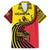 Uganda Hawaiian Shirt with African Wildlife Elephant Lion and Crane in Tribal Pattern Design