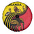 Uganda Spare Tire Cover with African Wildlife Elephant Lion and Crane in Tribal Pattern Design