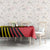 Uganda Tablecloth with African Wildlife Elephant Lion and Crane in Tribal Pattern Design