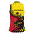 Uganda Women Sleeveless Polo Shirt with African Wildlife Elephant Lion and Crane in Tribal Pattern Design