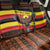 Uganda Back Car Seat Cover with Crested Crane and Rise and Shine Tribal Pattern Design