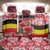 Uganda Back Car Seat Cover with Red Hibiscus Flowers and National Flag Design