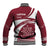 Latvia Baseball Jacket with National Coat of Arms and Traditional Folk Patterns
