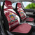 Latvia Car Seat Cover with National Coat of Arms and Traditional Folk Patterns