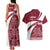 Latvia Couples Matching Tank Maxi Dress and Hawaiian Shirt with National Coat of Arms and Traditional Folk Patterns